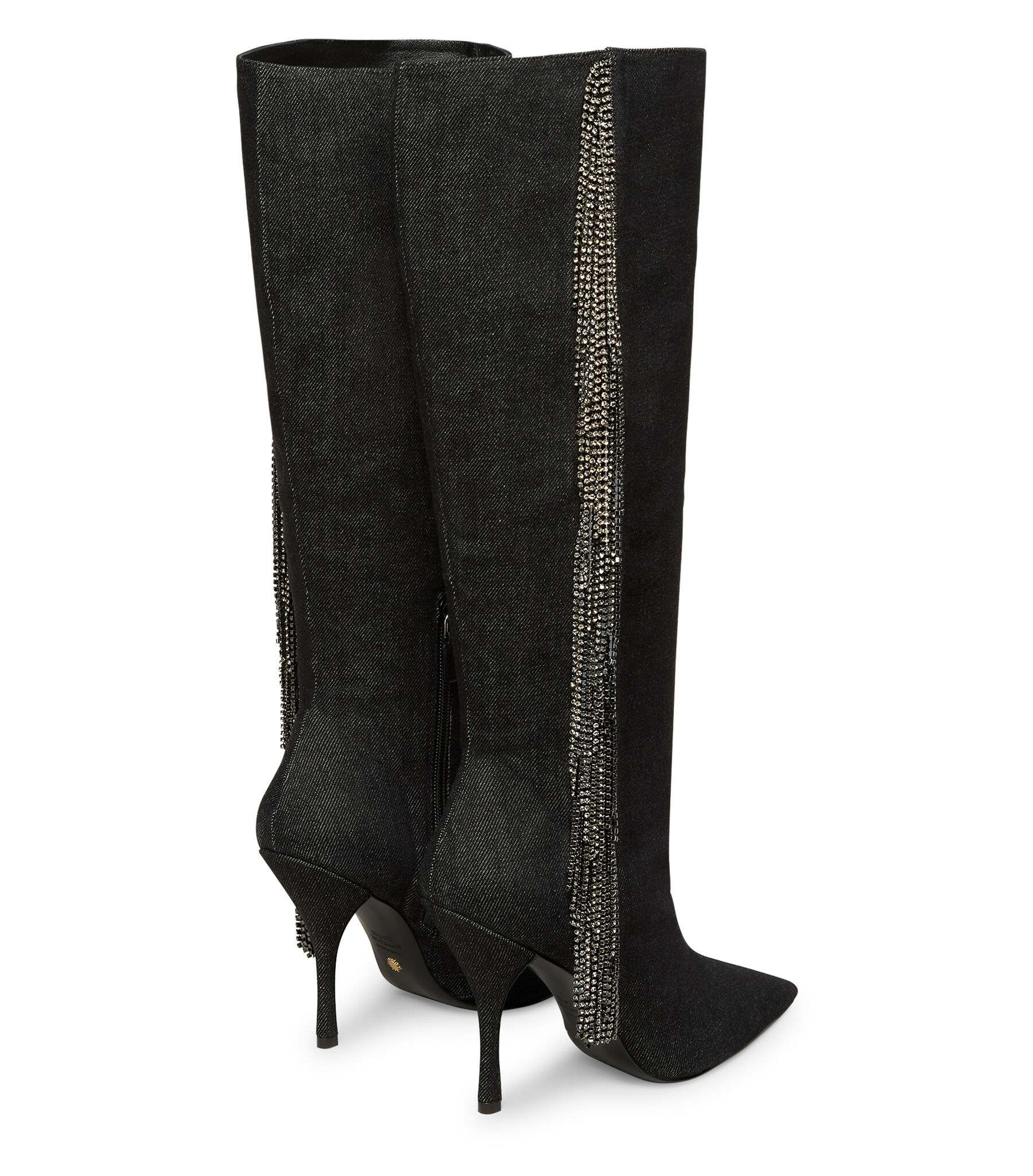 CRYSTAL FRINGE BOOT in BLACK for Women Stuart Weitzman UK