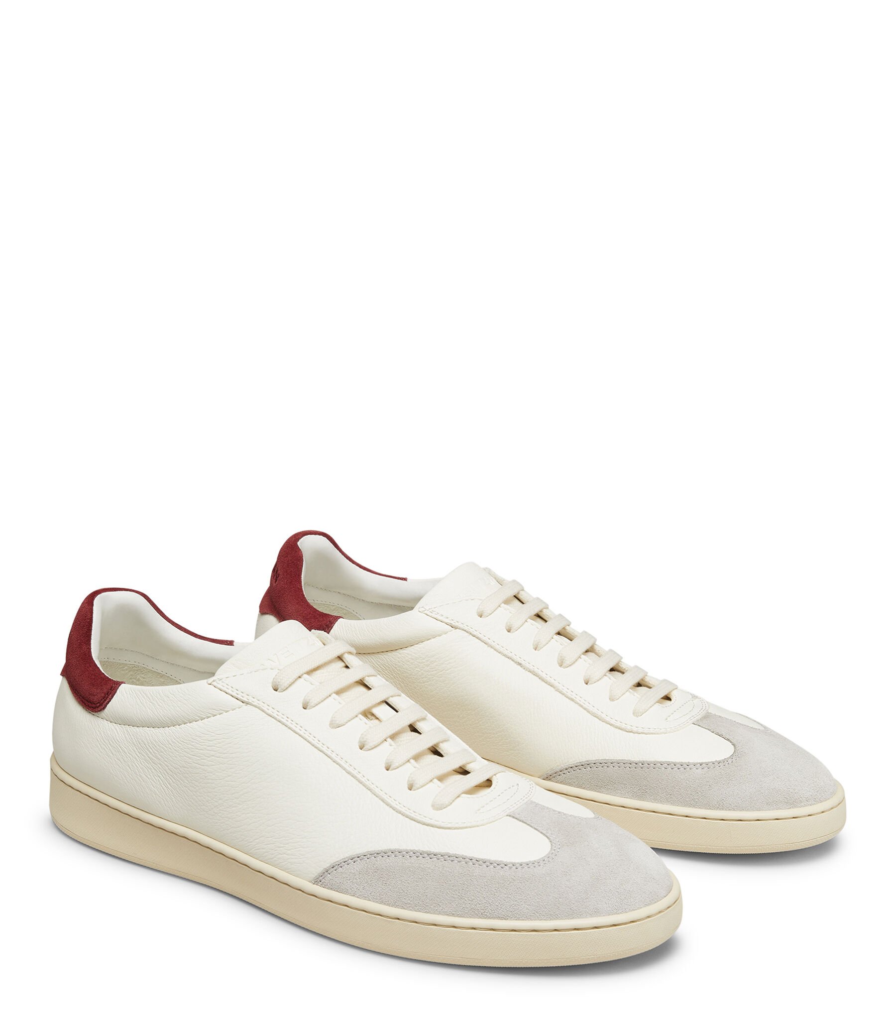 スニーカー STUART WEITZMAN Men Sneakers SK563 BANNERCEVXSV WHITE BANNER in WHITE BIANCO/OATMEAL/MAROON for Women | Stuart