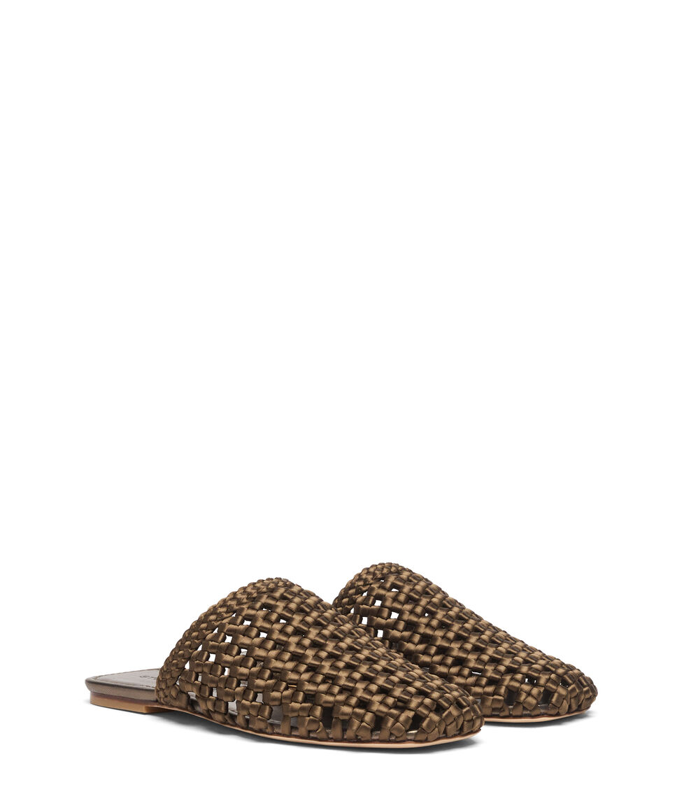 Stuart Weitzman MARINA MULE GOLDEN OLIVE SN710KOTVC5