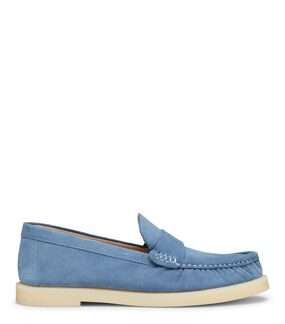 Stuart Weitzman BLAKE LOAFER BLU ACCIAIO/CREMA SI702SPDX9A