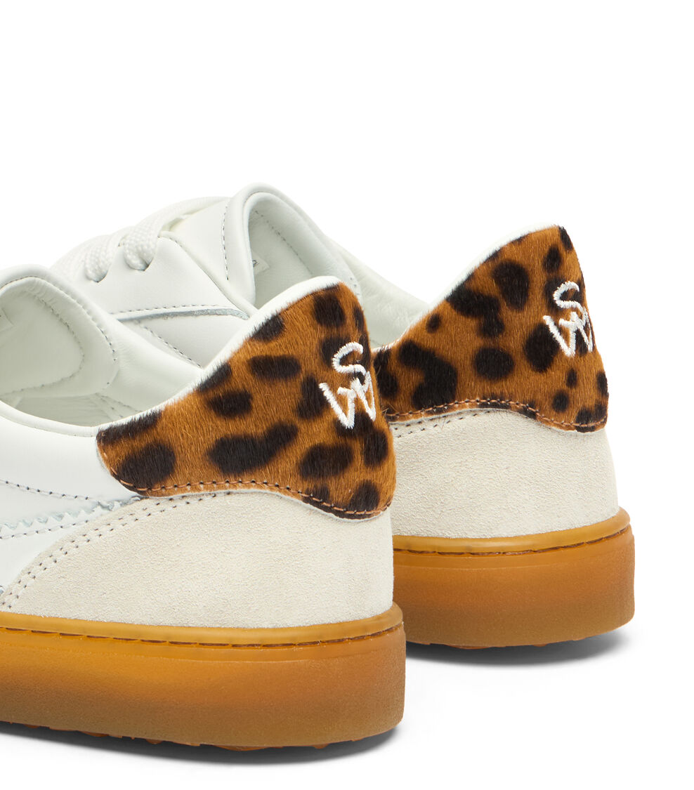 Stuart Weitzman SW RUNAROUND SNEAKER Stuart Weitzman SW RUNAROUND SNEAKER COBBLESTONE/WHITE/CLASSIC SL644IERY8T