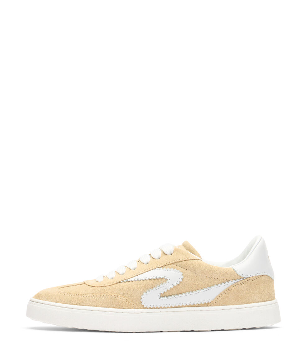 Stuart Weitzman SW RUNAROUND SNEAKER Stuart Weitzman SW RUNAROUND SNEAKER CREAM/WHITE SK928DLFRUO