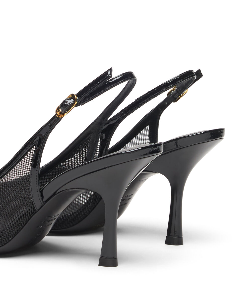 Stuart Weitzman BAREITALL SLINGBACK 85 BLACK SN773MHGBLK