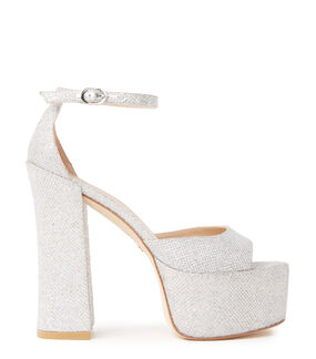 Stuart Weitzman SKYHIGH 145 PLATFORM SANDAL Crystal SC878NENCY4