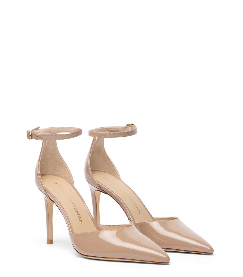 Stuart Weitzman STUART POWER STRAP 85 FAWN SM491PATFWN