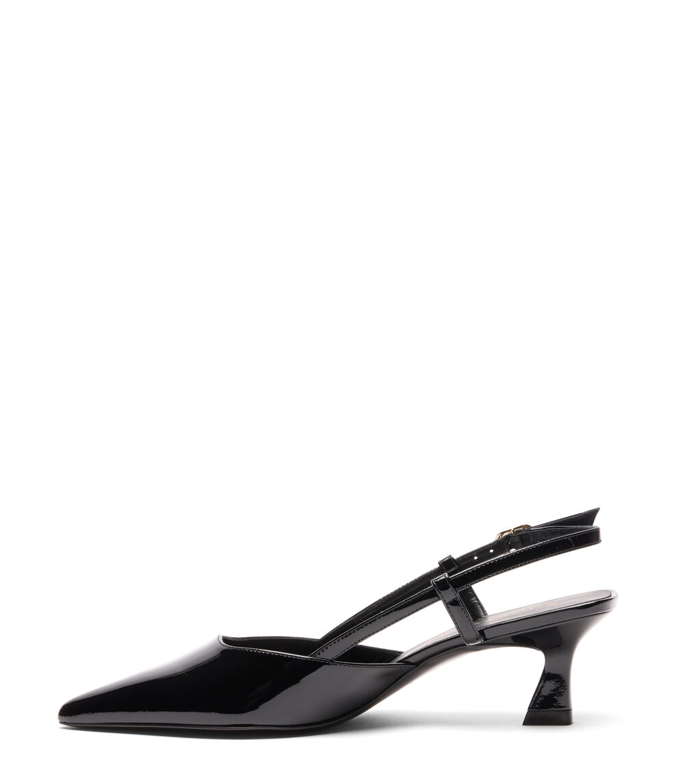 Stuart Weitzman VINNIE 50 SLINGBACK BLACK SJ435PATBLK