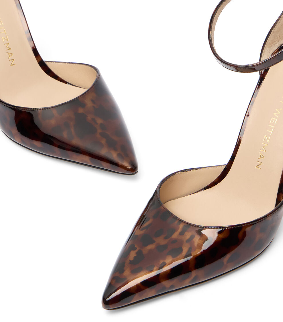 Stuart Weitzman STUART POWER STRAP 85 DARK BROWN SM492GORDBR