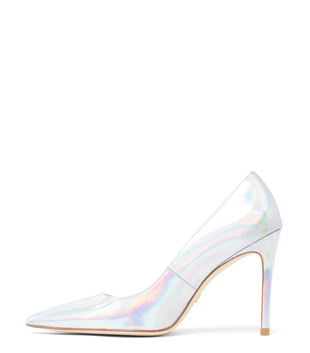 Stuart Weitzman STUART 100 PUMP Stuart Weitzman STUART 100 PUMP SILVER SB511IRSSLV