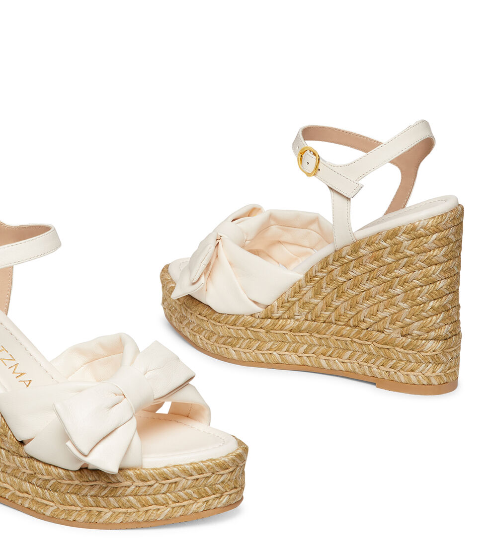 Stuart Weitzman SOFIA ESPADRILLE WEDGE SEASHELL SH453LARPY1