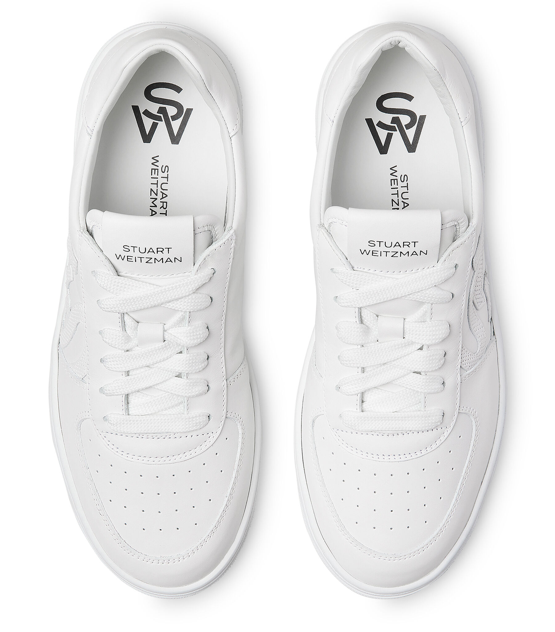 SW COURTSIDE MONOGRAM SNEAKER in WHITE for Women Stuart Weitzman UK