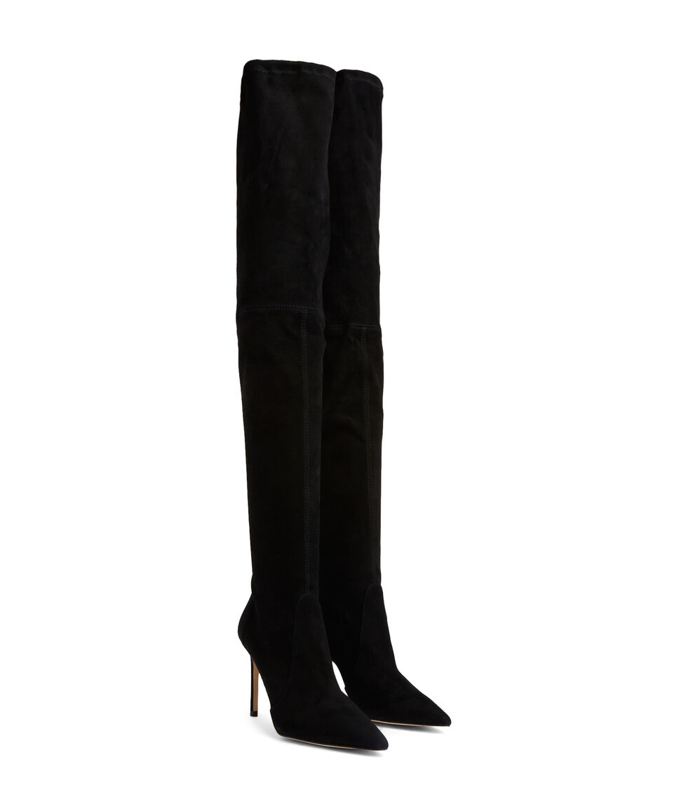 Stuart Weitzman ULTRASTUART 100 STRETCH BOOT BLACK SC295SUSBLK