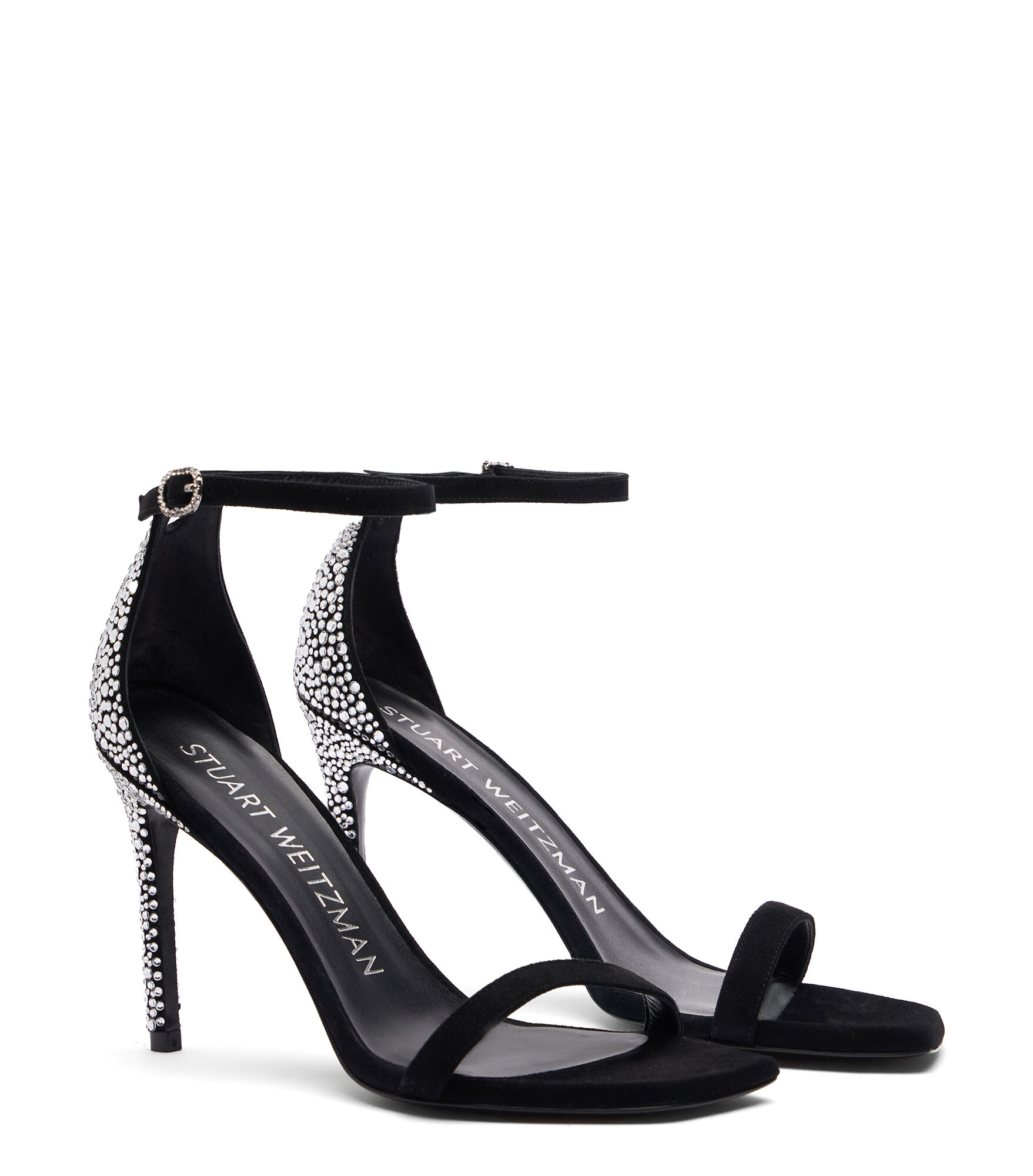 Stuart weitzman new arrivals black sandals