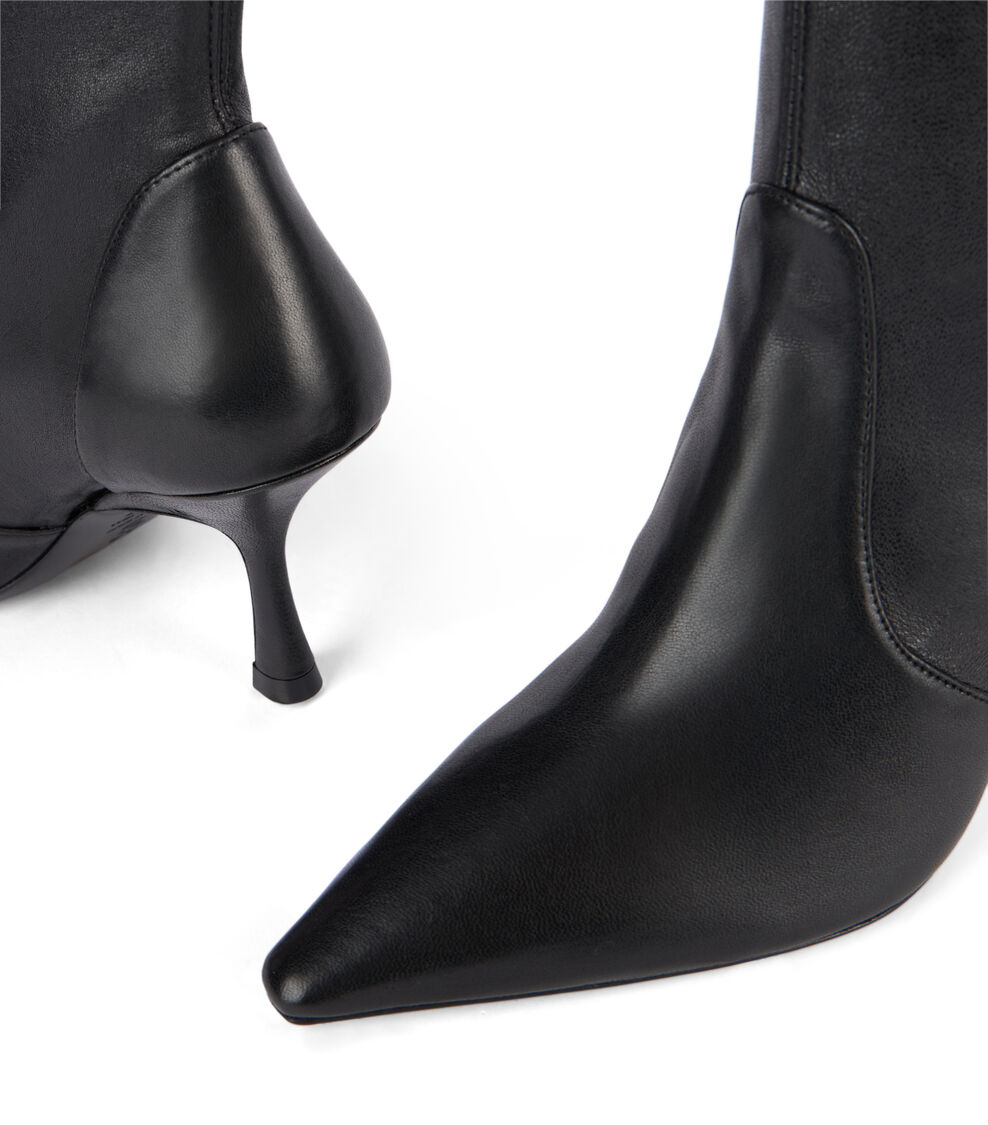 Stuart Weitzman NAOMI 75 STRETCH BOOT BLACK SJ739SRLBLK