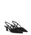 Stuart Weitzman VINNIE 50 SLINGBACK BLACK SJ433SUEBLK