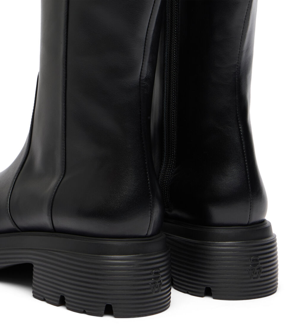 Stuart Weitzman HUDSON LITE ZIP BOOT BLACK SM563SMOBLK