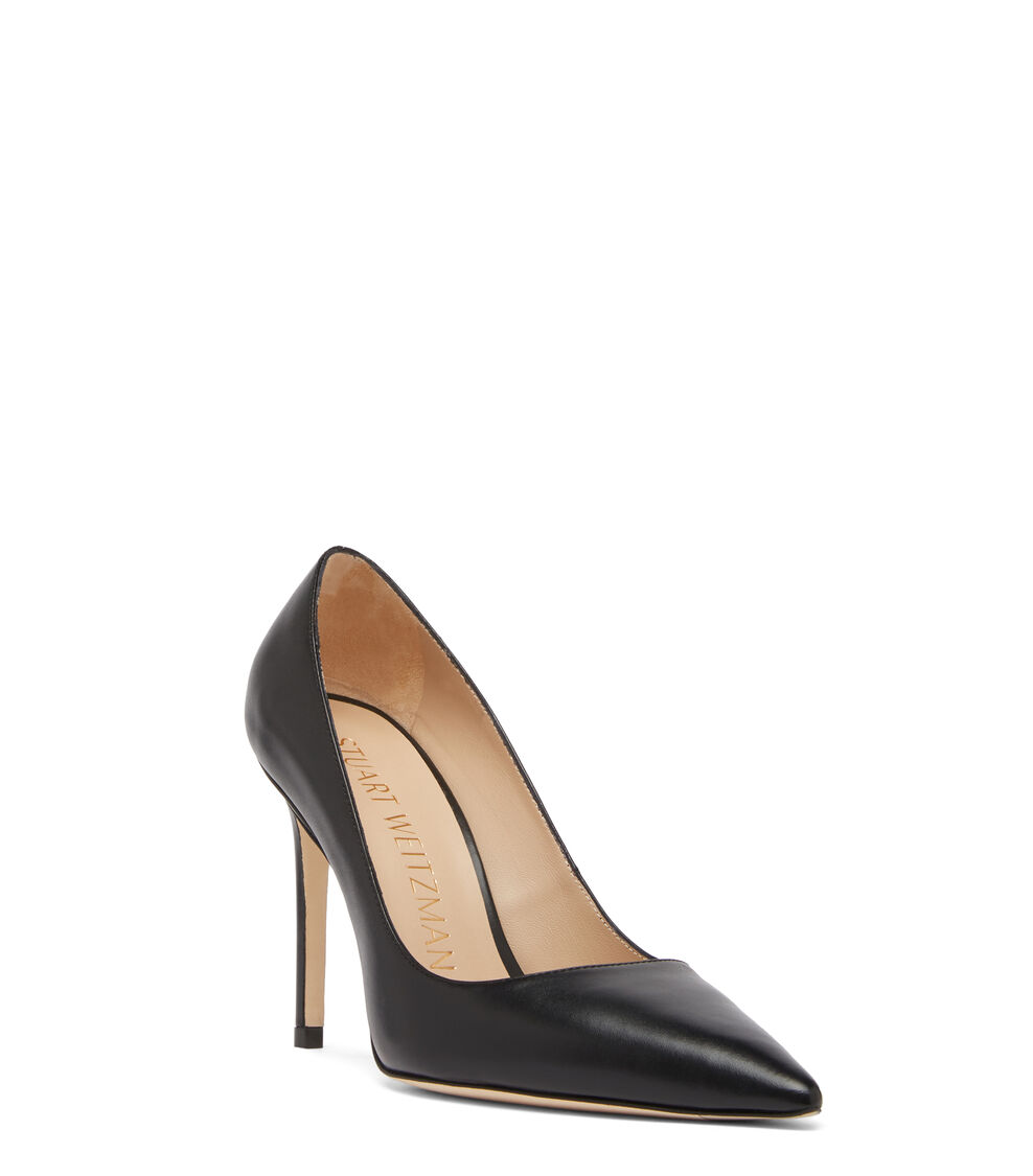 Stuart Weitzman STUART 100 PUMP Stuart Weitzman STUART 100 PUMP BLACK SA937SMOBLK