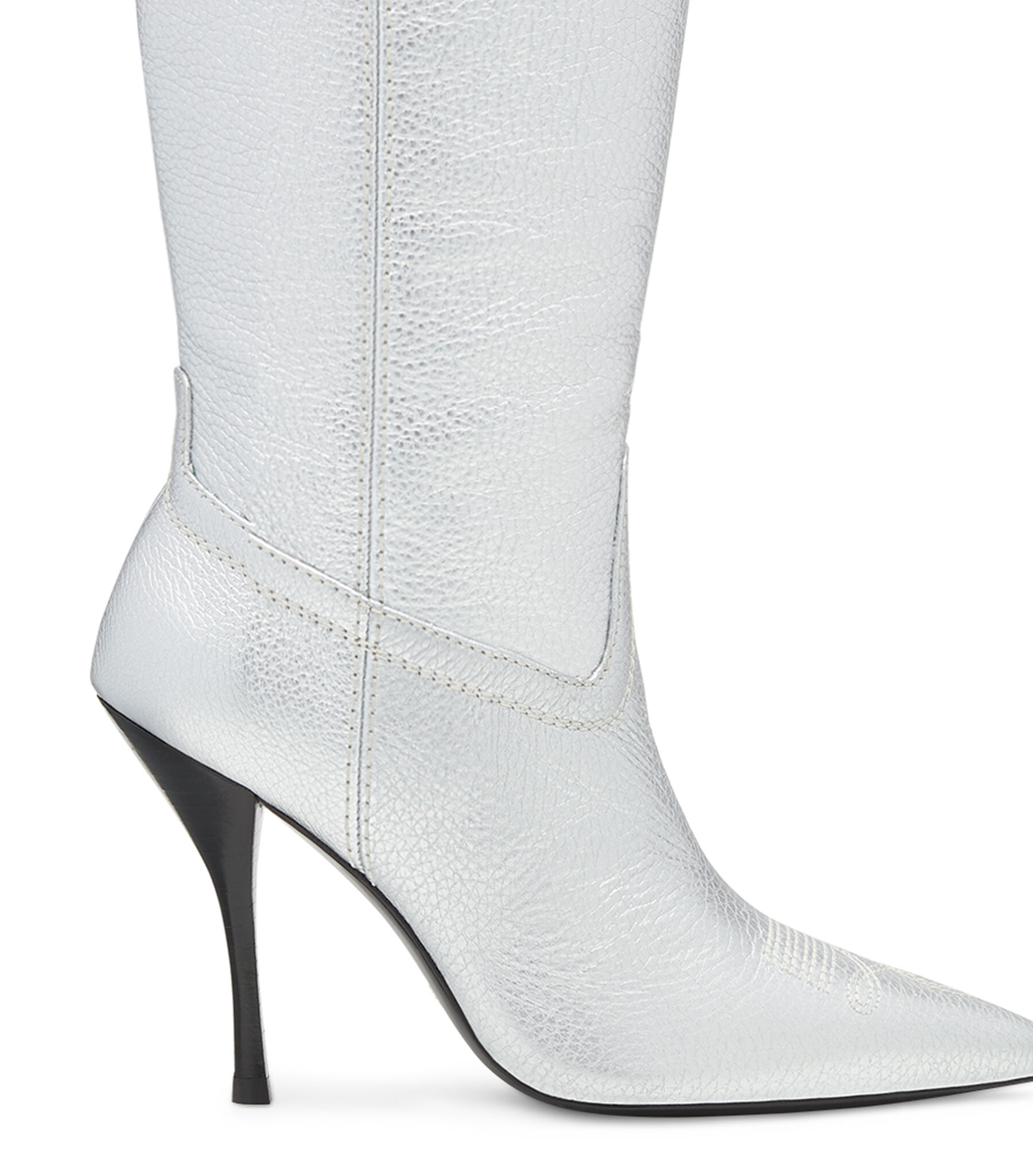 Stuart weitzman silver boots discount