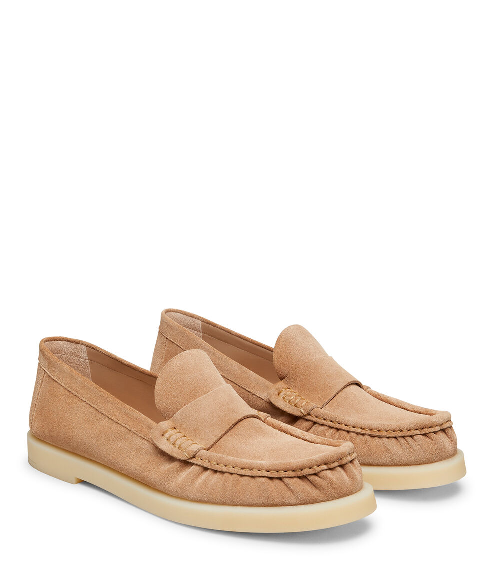 Stuart Weitzman BLAKE LOAFER NEW CAMEL/CREAM SI702SPDX9B