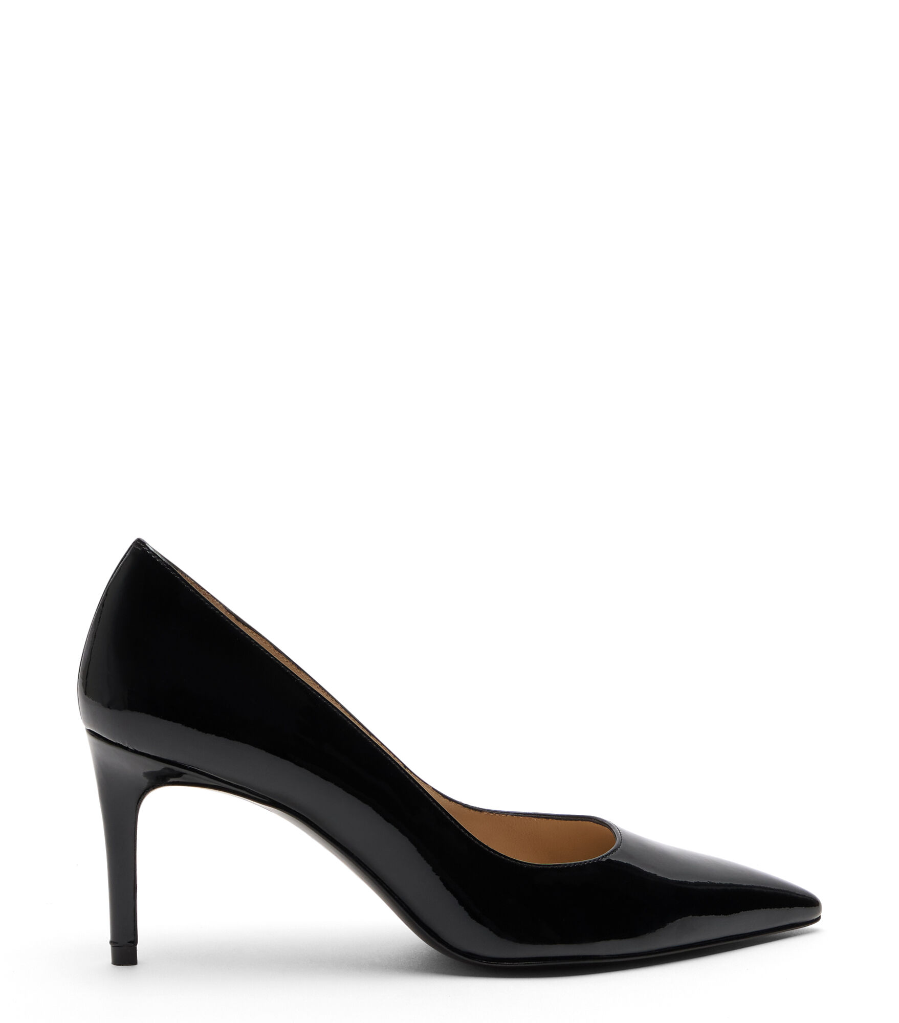 Stuart Weitzman, STUART POWER 75, PUMPS, BLACK, PATENT