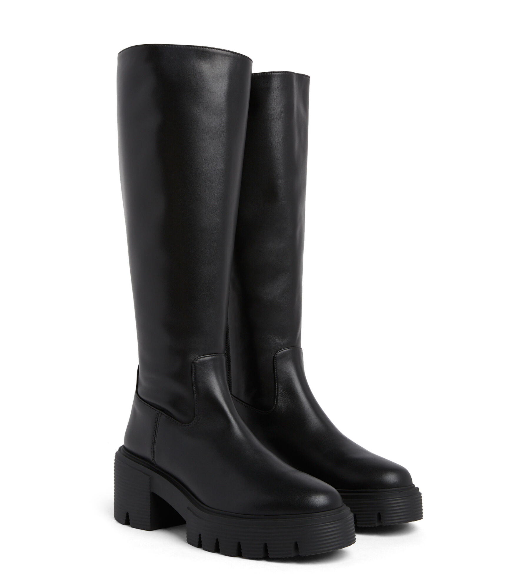Black high booties sales