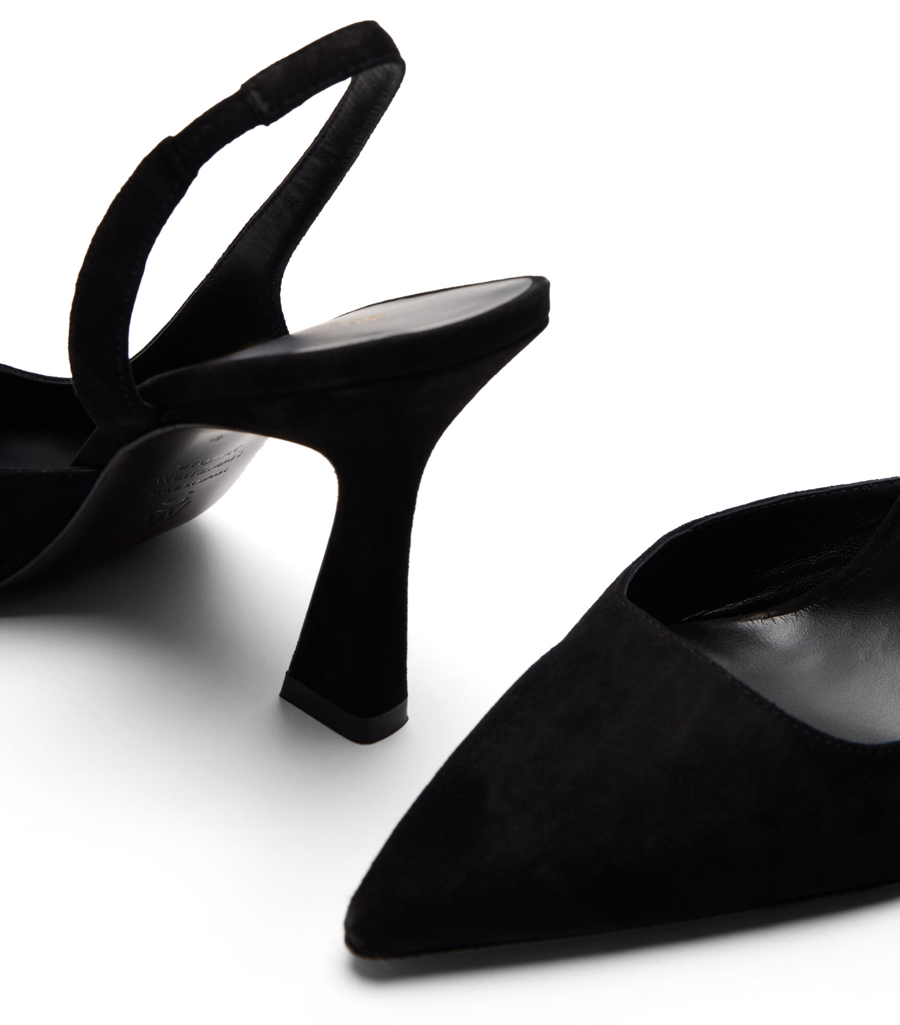 VINNIE 85 DORSAY SLINGBACK in BLACK for Women | Stuart Weitzman®