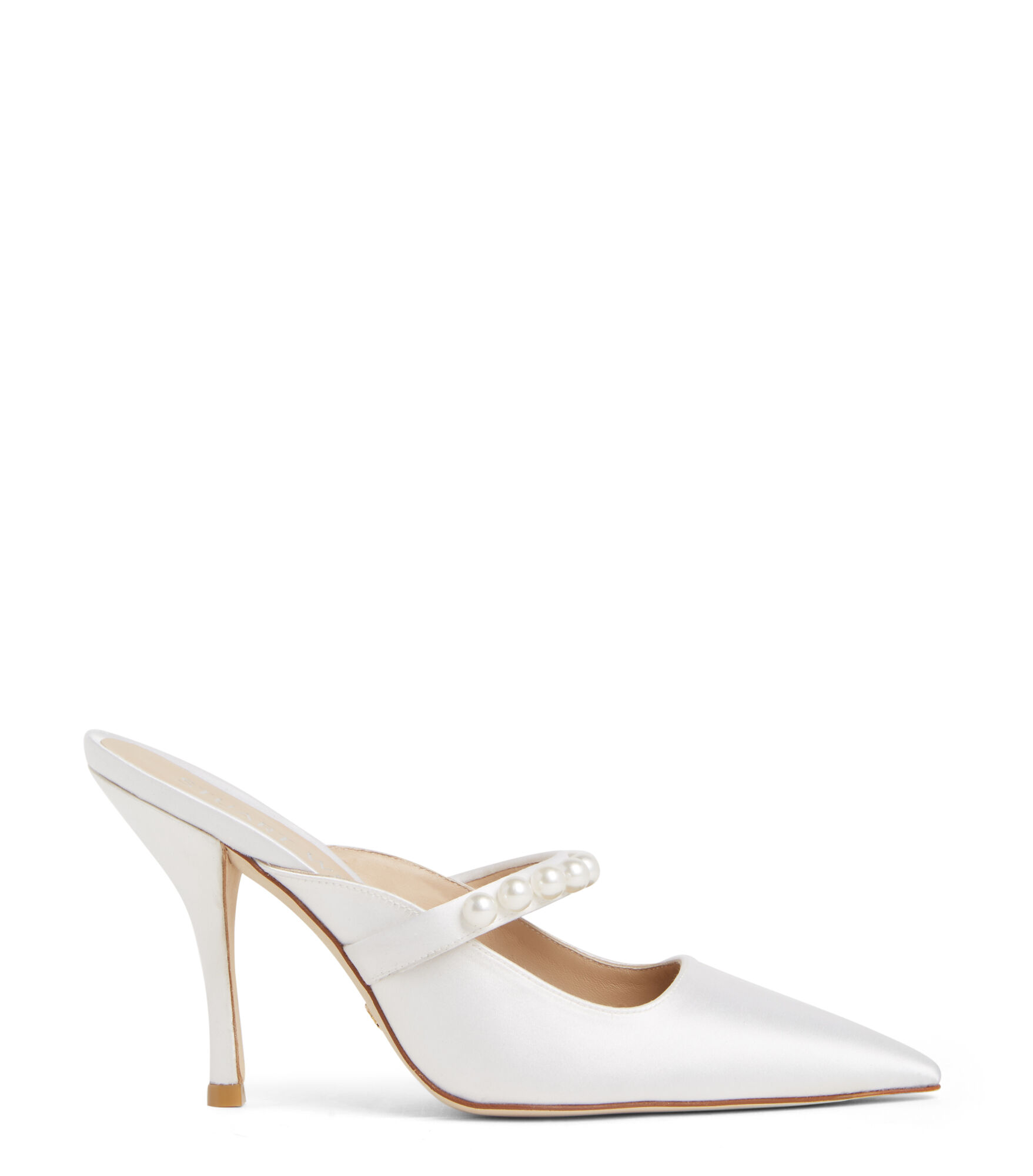 White mule pumps sale