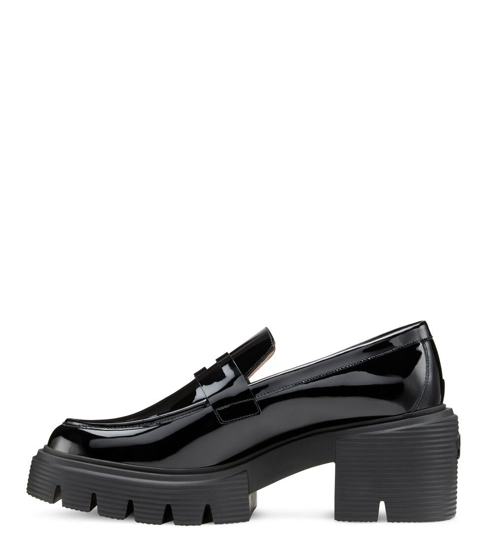 Stuart Weitzman SOHO LOAFER BLACK SB814PATBLK