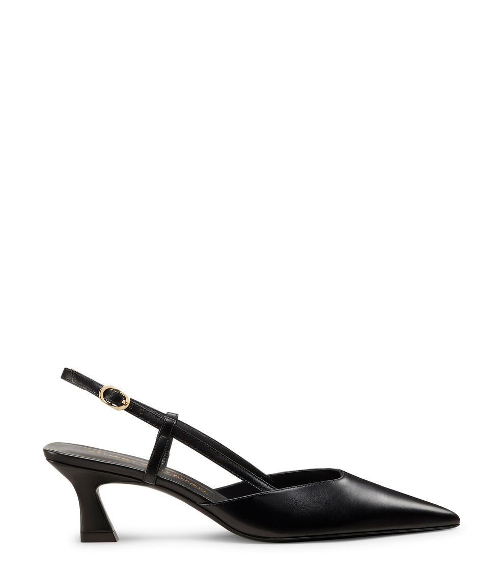 Stuart Weitzman VINNIE 50 SLINGBACK BLACK SJ434SMOBLK