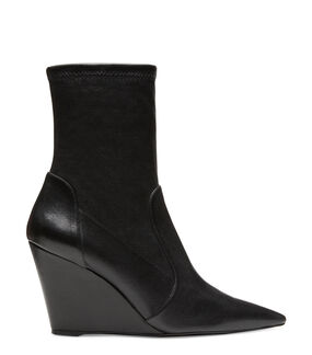 Stuart Weitzman STUART WEDGE 85 SOCK BOOTIE Stuart Weitzman STUART WEDGE 85 SOCK BOOTIE BLACK SD240SRLBLK