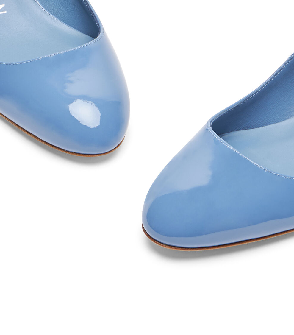 Stuart Weitzman VIVIENNE 35 MARY JANE ACERO AZUL SG836PATBSL