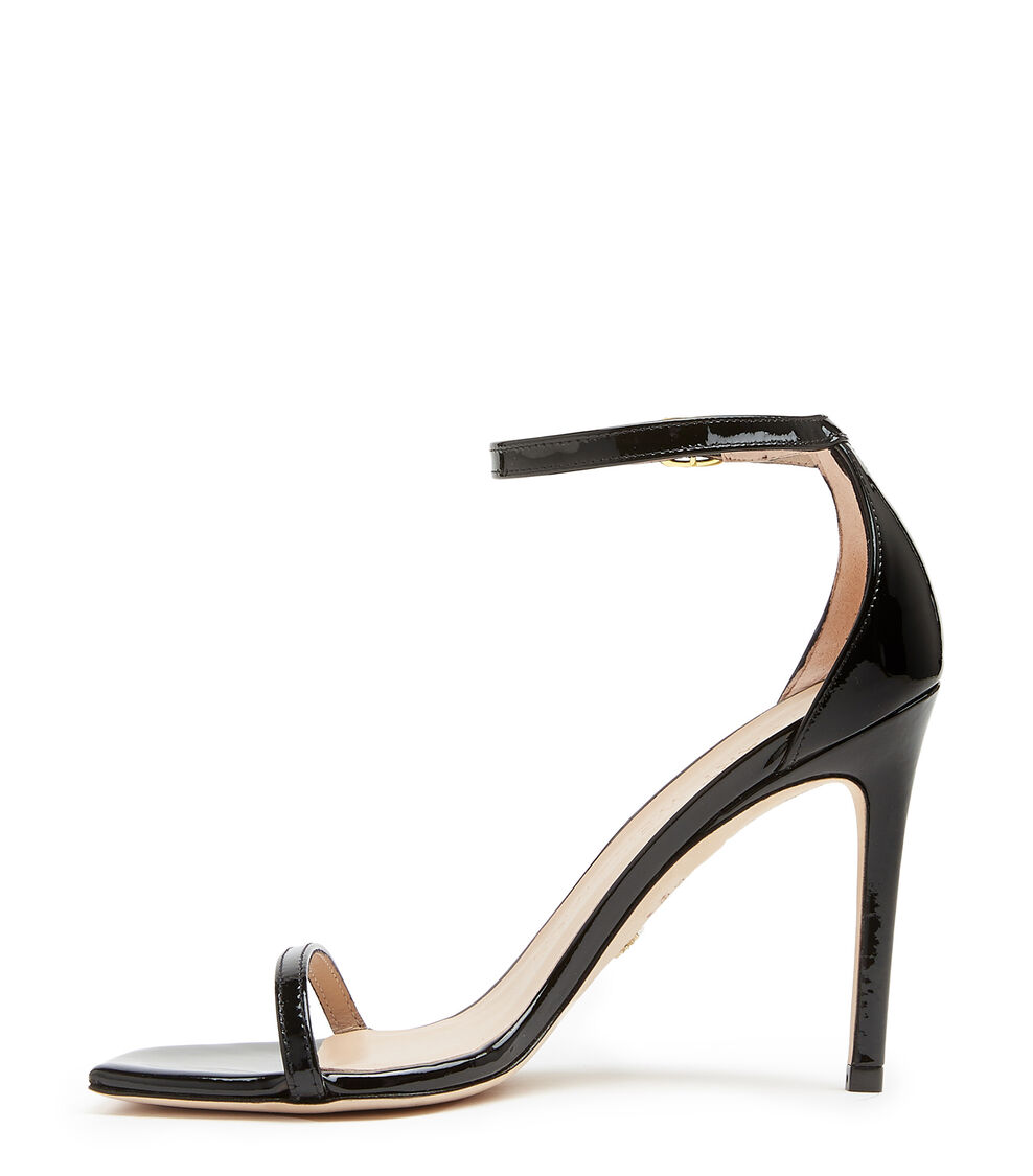 Stuart Weitzman NUDISTCURVE 100 SCHWARZ SA177PATBLK