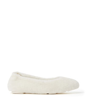 Stuart Weitzman PIROUETTE SUPER CHILL FLAT CREAM SC675SHLCRM