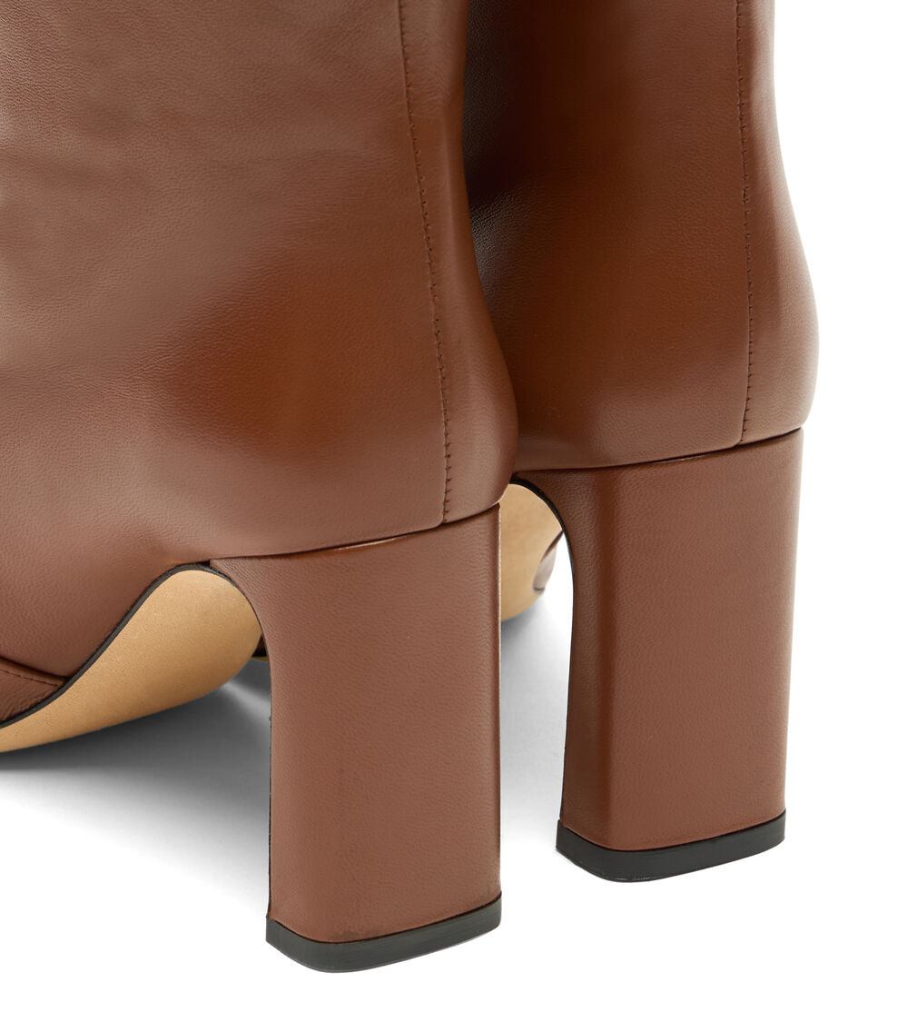 Stuart Weitzman BABETTE TUBO BOOT 85 LUXE SADDLE SL545DSNXW6