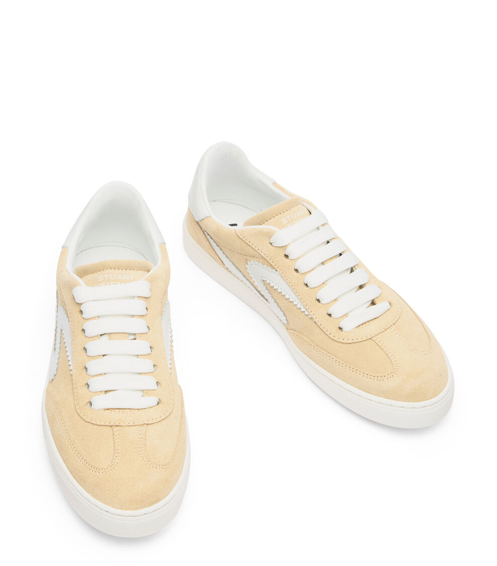 Stuart Weitzman SW RUNAROUND SNEAKER CREAM/WHITE SK928DLFRUO