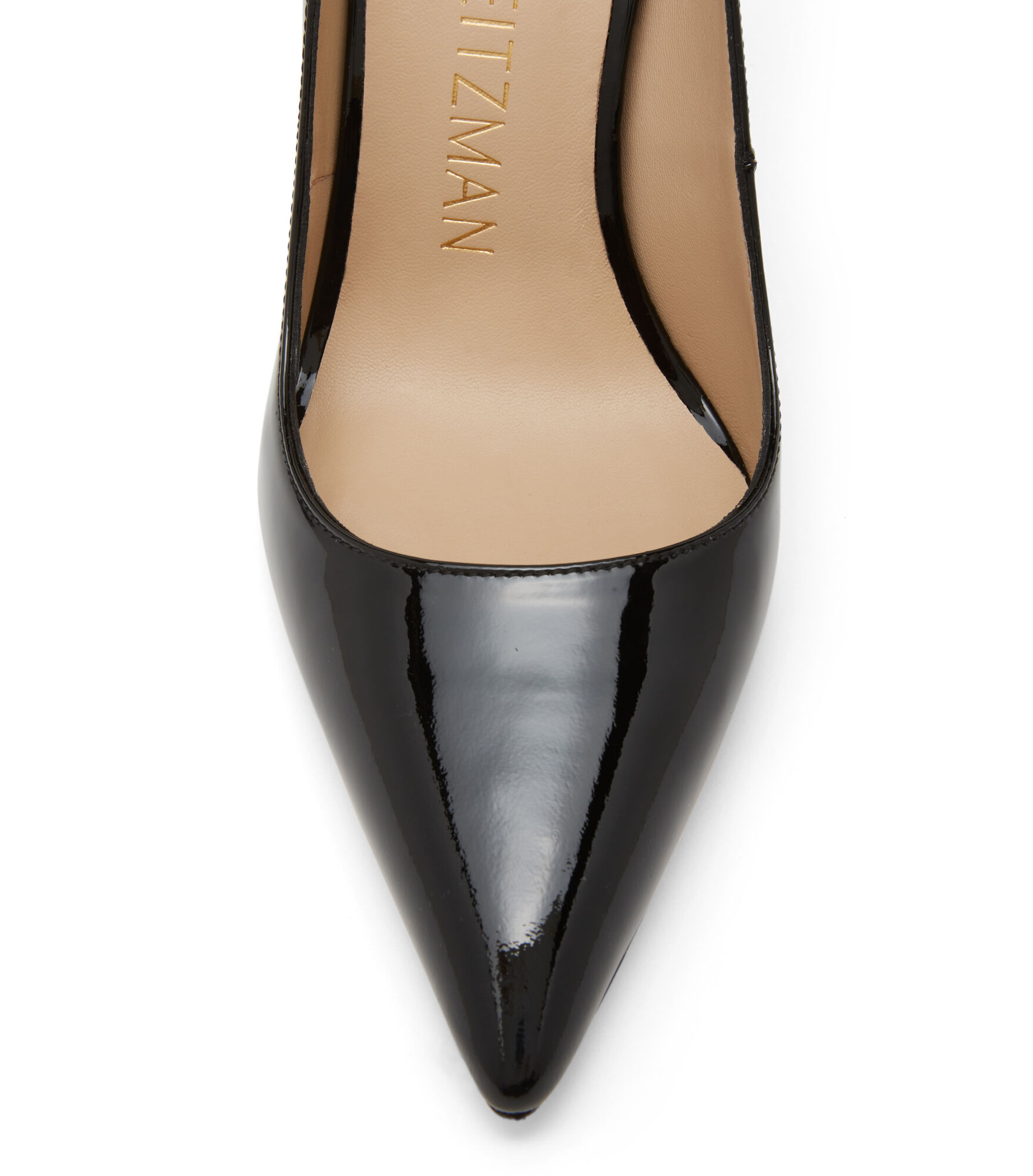 Stuart weitzman 2025 black patent pumps