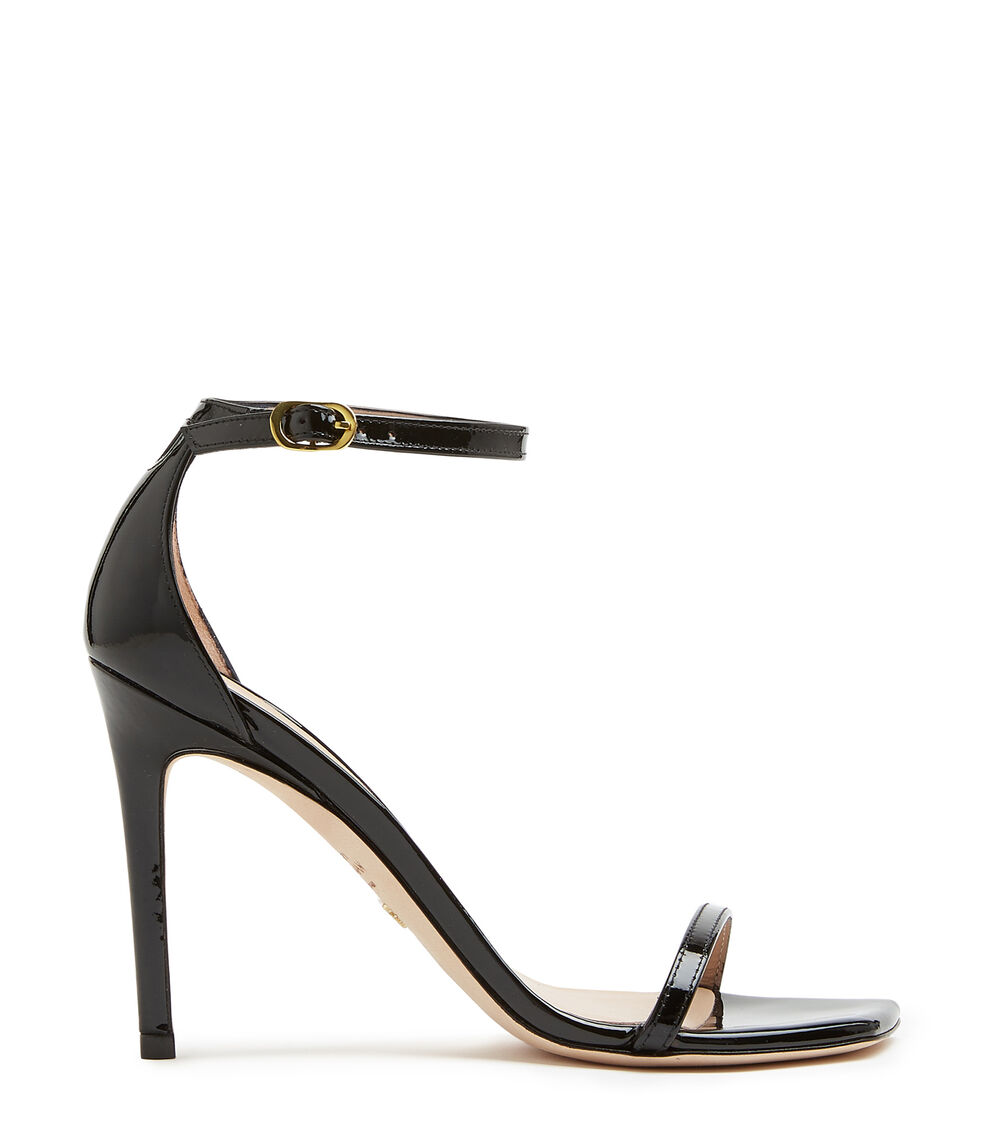 Stuart Weitzman NUDISTCURVE 100 SCHWARZ SA177PATBLK