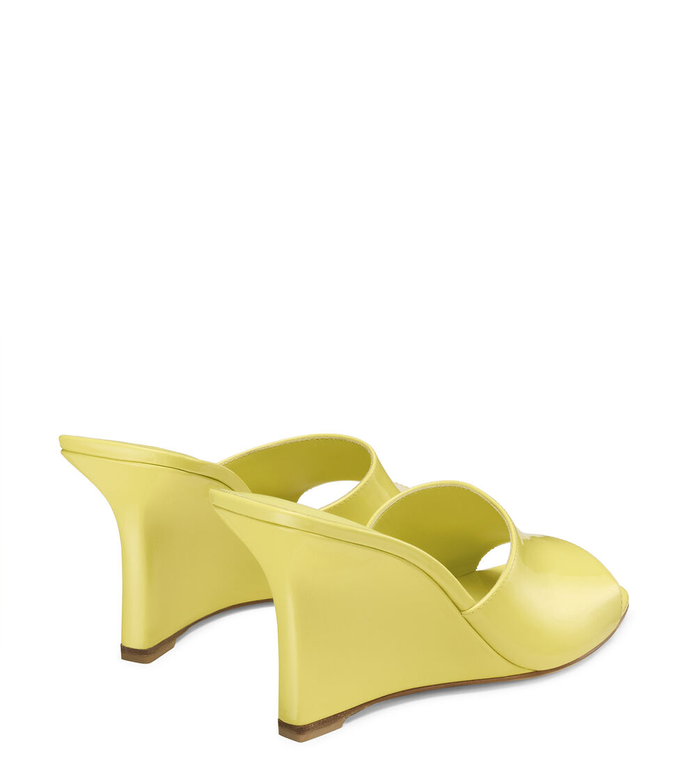 Stuart Weitzman VINNIE WEDGE MULE 85 CITRINE SN833PATAP0