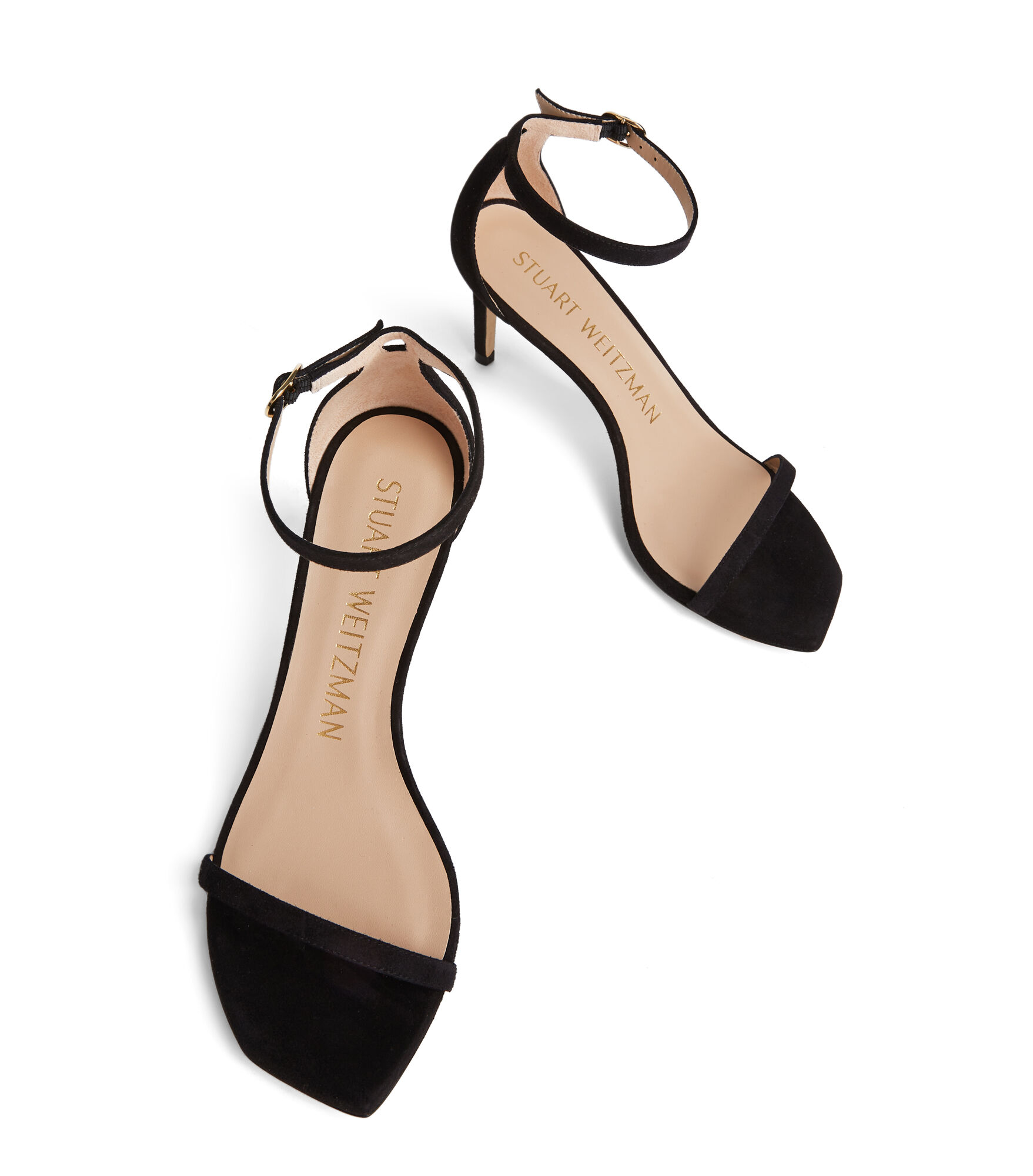 NUDISTCURVE 75 SANDAL in BLACK for Women Stuart Weitzman