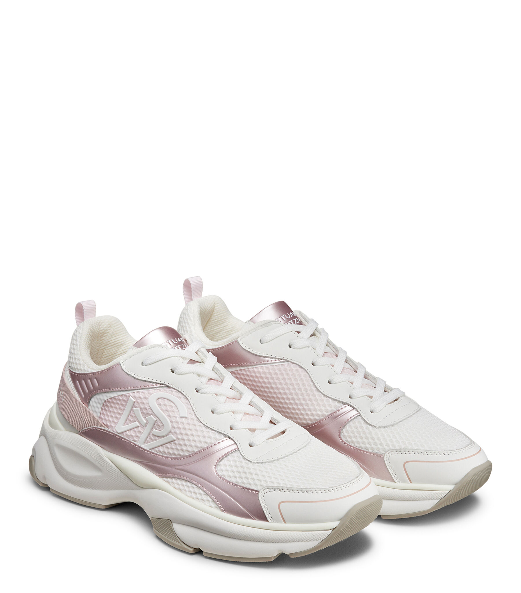 信頼への信頼 TRAINER SW in Weitzman® Stuart | Women for MULTI/PINK WHITE/PINK ブーケ
