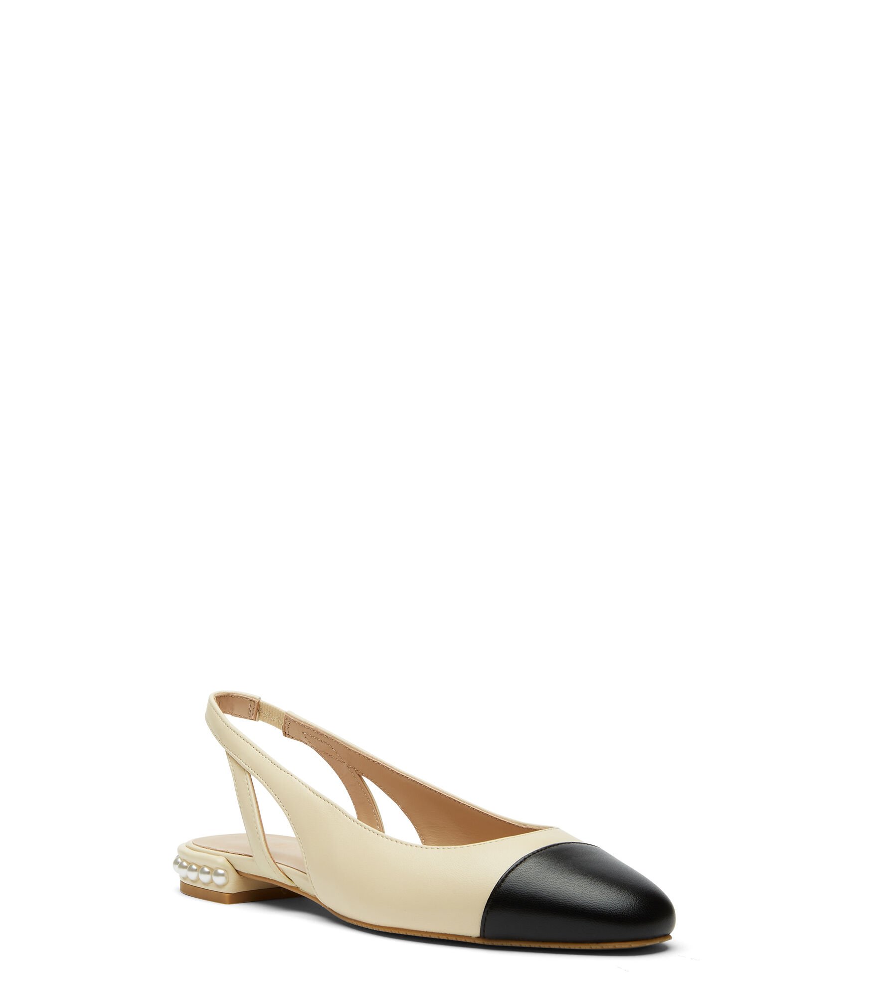 PEARL SLINGBACK in VANILLA BLACK for Women Stuart Weitzman