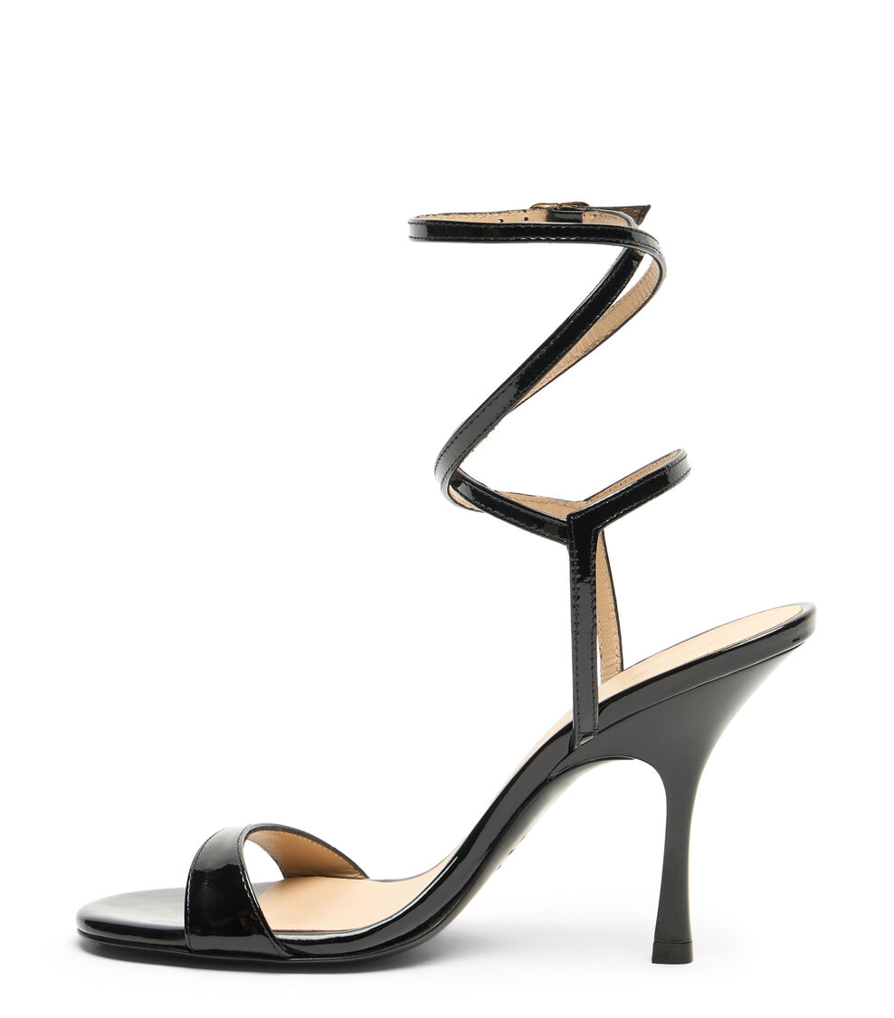 Stuart Weitzman NUDIST WRAP 100 BLACK SL466PATBLK