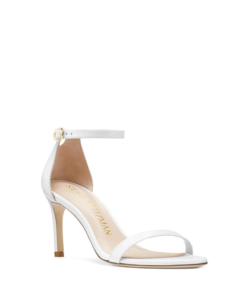 Stuart weitzman best sale white sandals