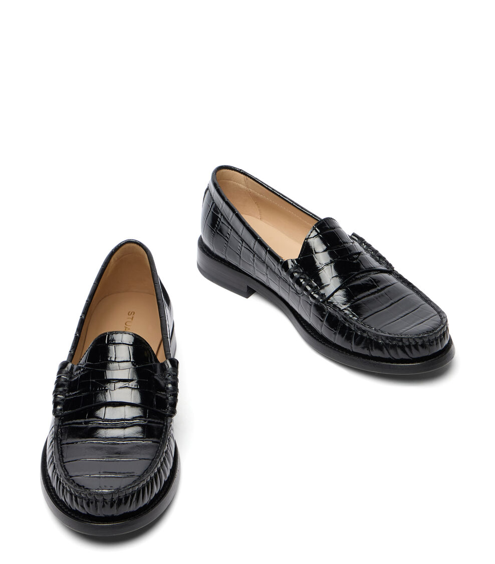 Stuart Weitzman LOTTIE LOAFER BLACK SM335LUSBLK