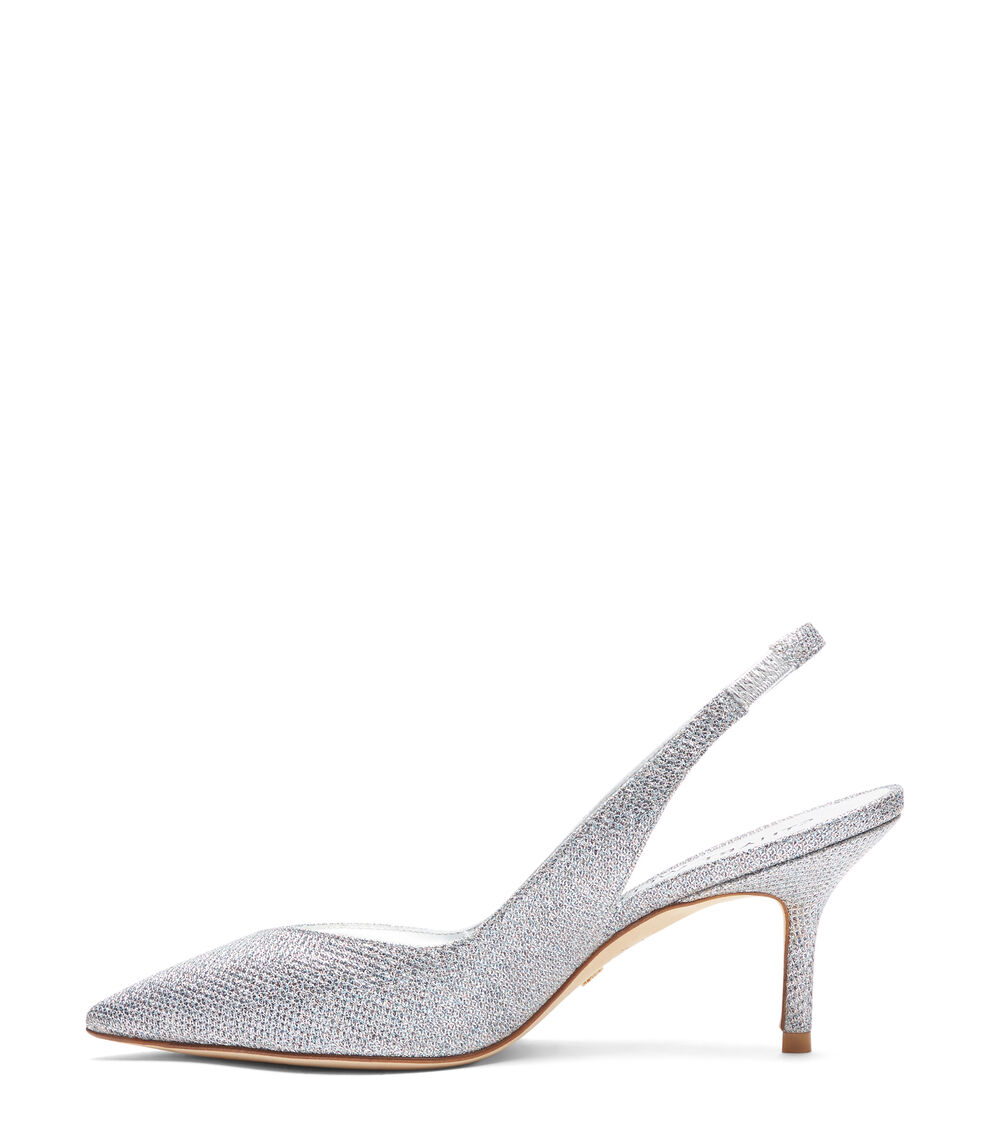 Stuart Weitzman EVA 75 SLINGBACK Stuart Weitzman EVA 75 SLINGBACK SILVER SG903NENSLV