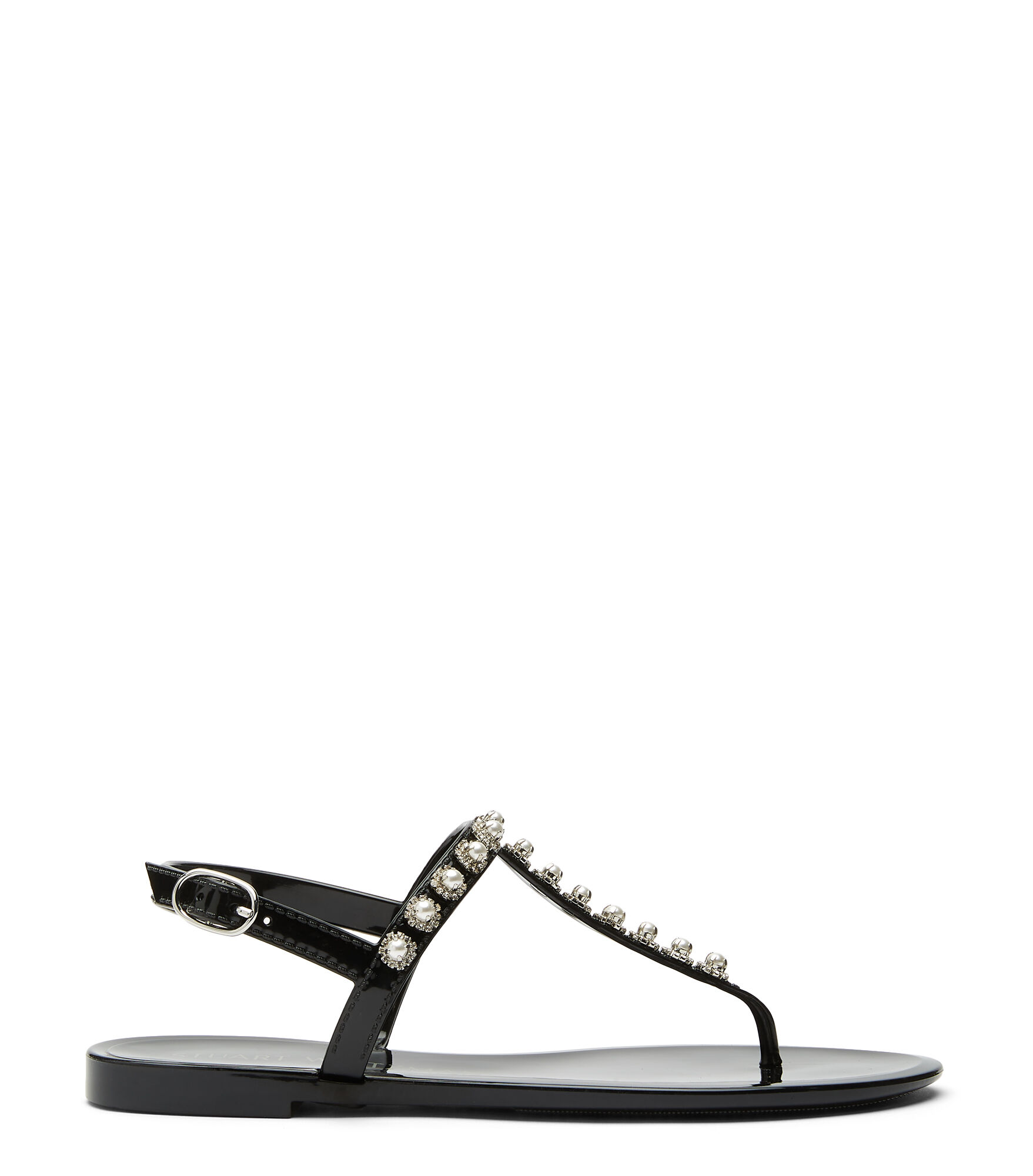 GOLDIE PEARL CRYSTAL JELLY in BLACK for Women Stuart Weitzman