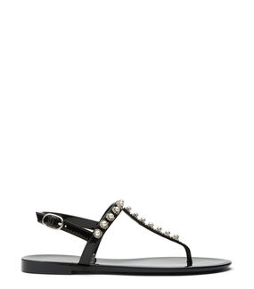 Stuart Weitzman GOLDIE PEARL CRYSTAL JELLY BLACK SB443SEMBLK