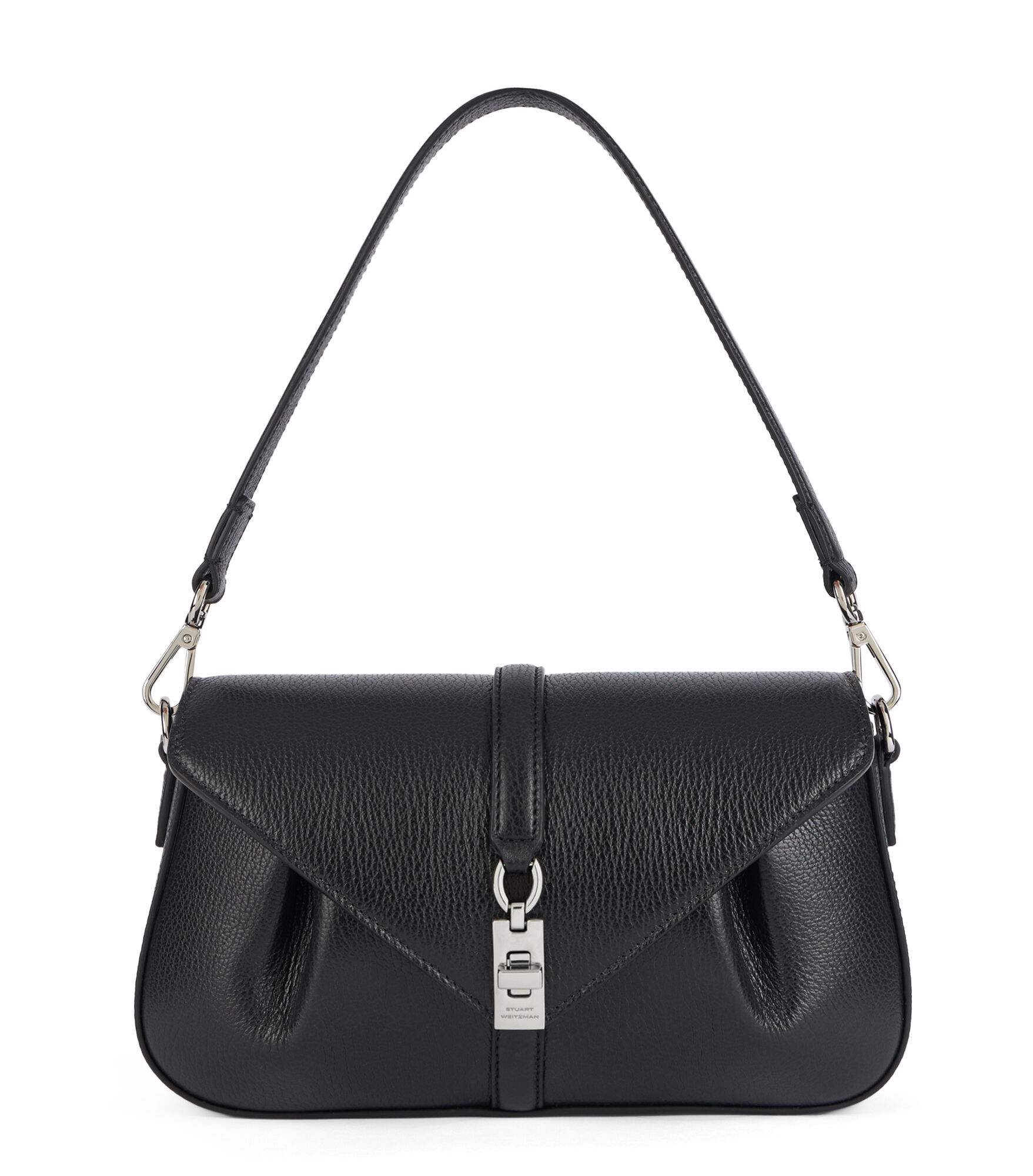 MILAN SHOULDER BAG in BLACK for Women | Stuart Weitzman®