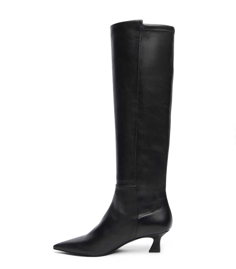 Stuart Weitzman 5050 VINNIE BOOT 50 BLACK SM444DNNBLK