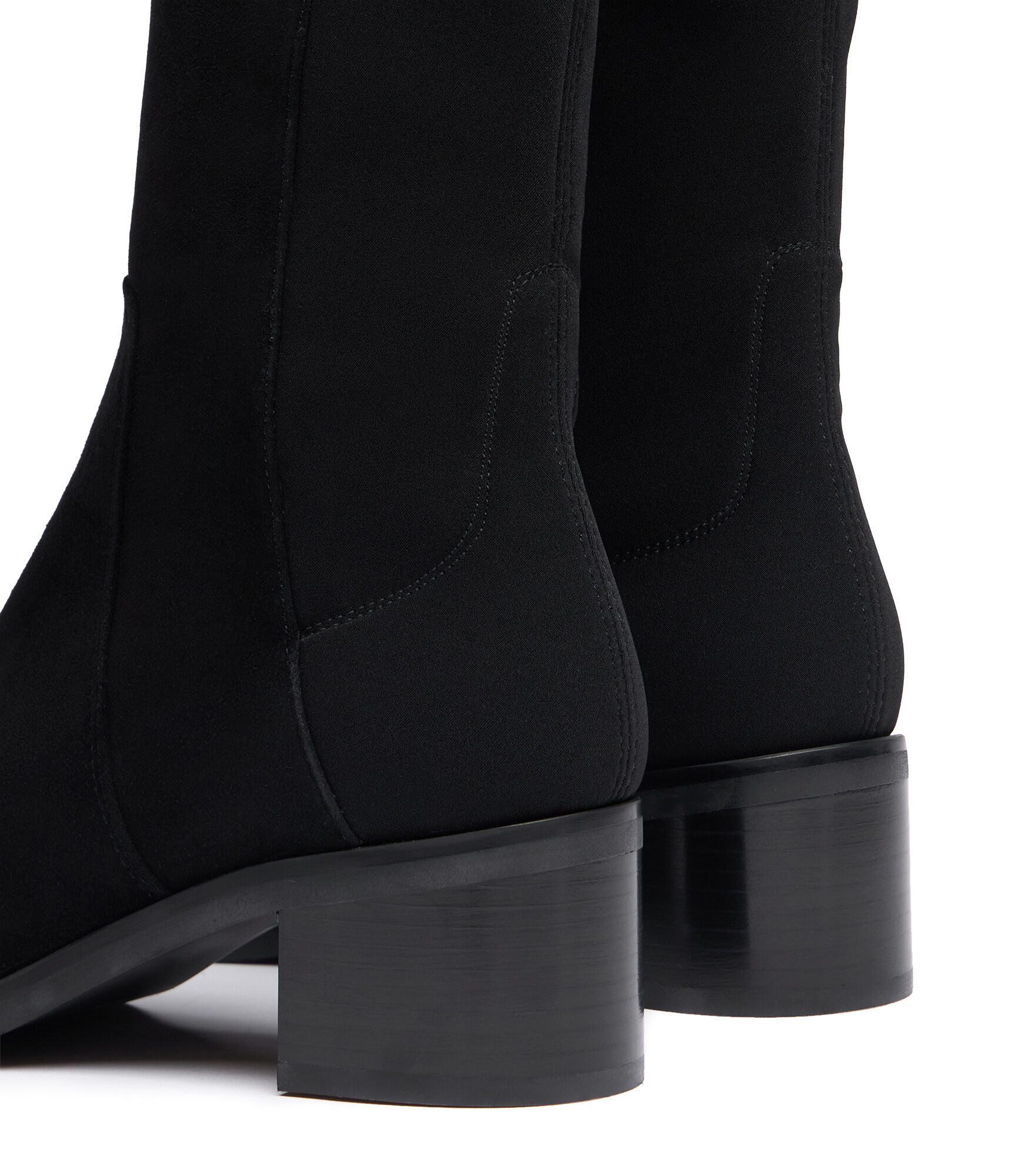 Stuart Weitzman RESERVE BOLD BOOT BOOTS AND BOOTIES BLACK SUEDE