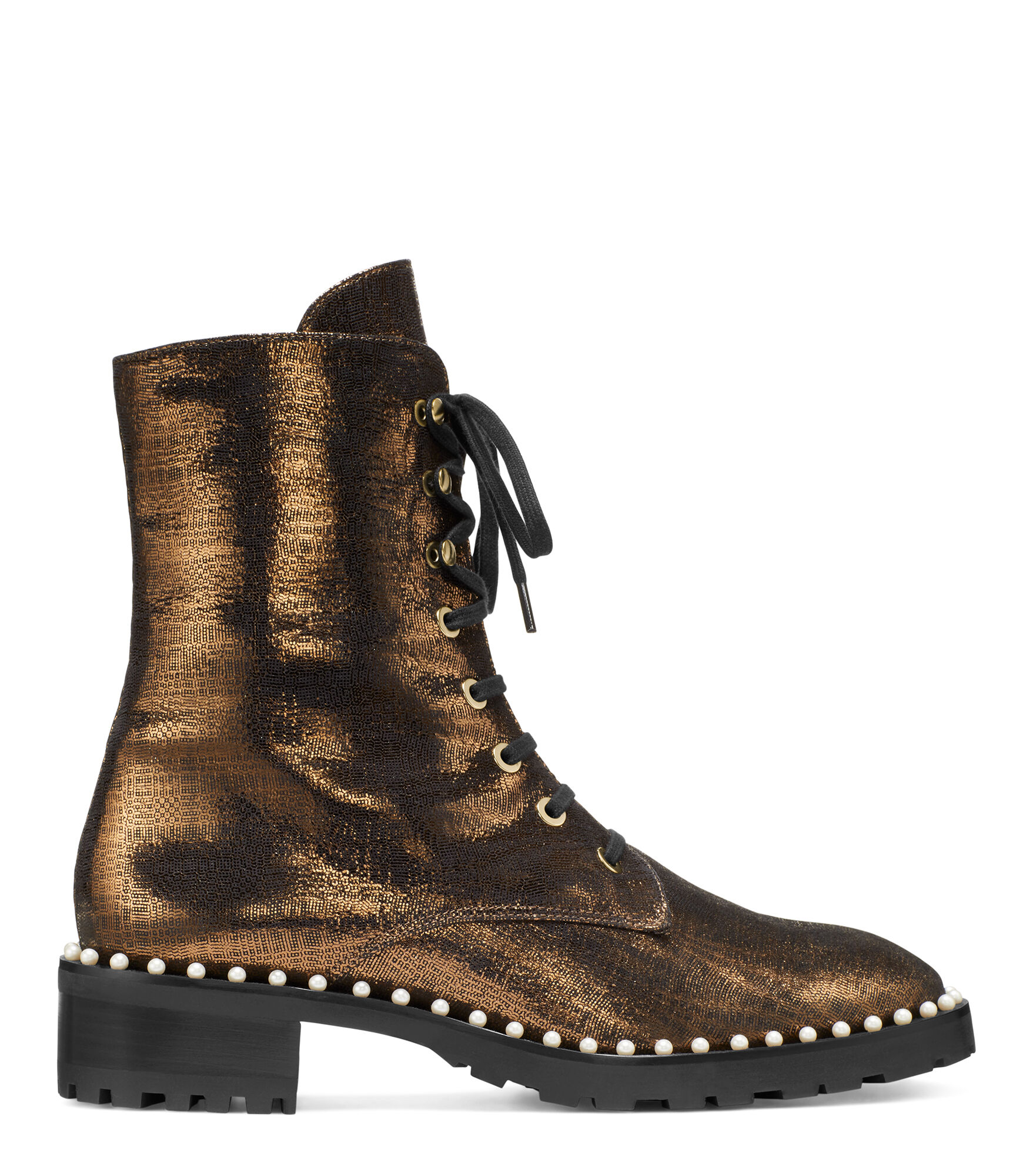 stuart weitzman gold boots